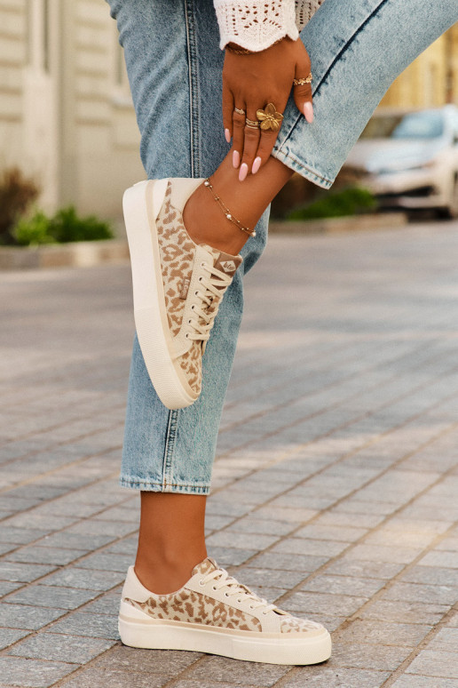 Laag Vrijetijdsschoenen met luipaardbontpatronen Lee Cooper LCIN-25-02-3330L beige Laag Vrijetijdsschoenen met luipaardbontpatronen Lee Cooper LCIN-25-02-3330L beige