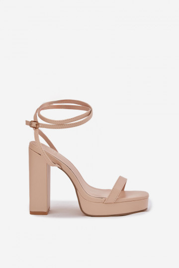 Dames sandalen Op Z met strepenem beige Fevenne 2