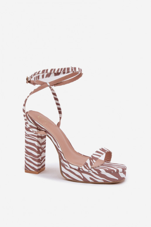 Dames sandalen Op Z met strepenem Zebra Fevenne Dames sandalen Op Z met strepenem Zebra Fevenne