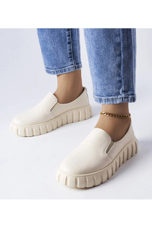 Zandkleurige instap laarzen, „Igreja"