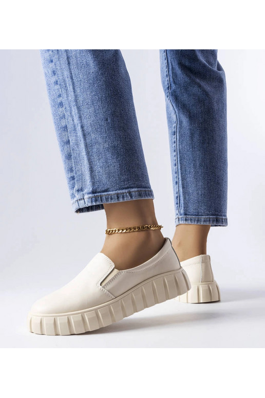 Zandkleurige instap laarzen, „Igreja"