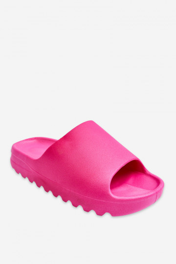 Modieuze pantoffels met platform roze Estella 2