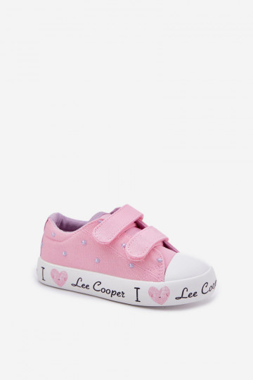 Witte kinderschoenen met klittenband, Lee Cooper LCIN-25-02-3264K