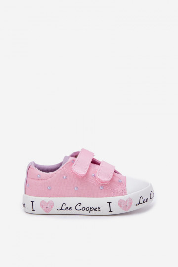 Witte kinderschoenen met klittenband, Lee Cooper LCIN-25-02-3264K 2