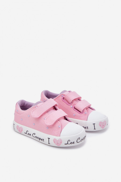 vrijetijdsschoenen Kinderen met zelfklevende bevestigingsmiddelen Lee Cooper LCIN-25-02-3265K roze
