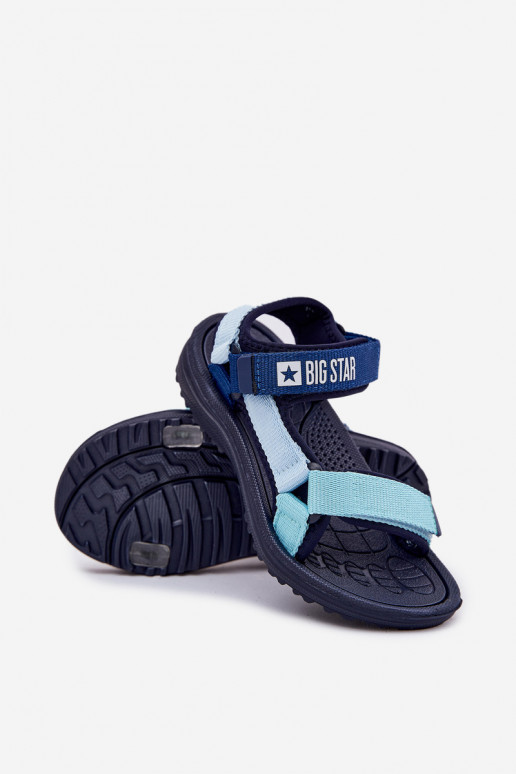 sandalen Kinderen met zelfklevende bevestigingsmiddelen Big Star RR374520 donkerblauIn
