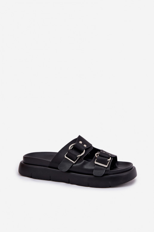 Leren pantoffels Dames Met sierlijki met gespenmi Big Star RR274658 zInart