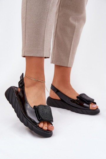 Leer Gelakte sandalen voor dames Op de INig met decoratie Artiker 56C1564 zInart 2