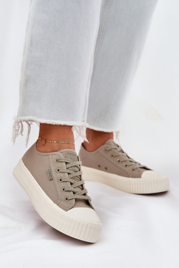 materiaal Vrijetijdsschoenen met platform Big Star RR274779 grijs