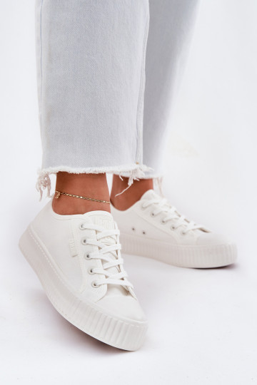 Witte casual schoenen met platform, Big Star RR274776 2