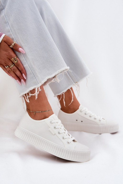 materiaal Vrijetijdsschoenen met platform Big Star RR274776 Initte kleur