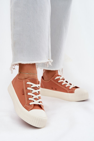 Oranje casual schoenen met platform, Big Star RR274778