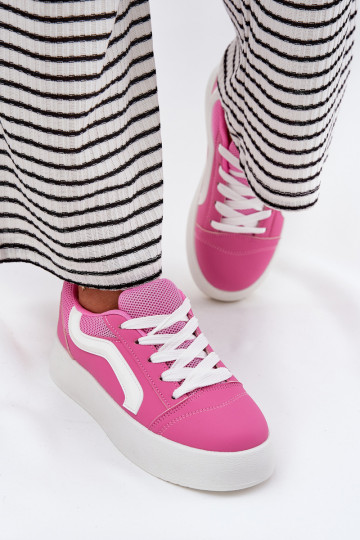 Roze vrouwelijke sportieve schoenen met platform, „Tellnira" 2