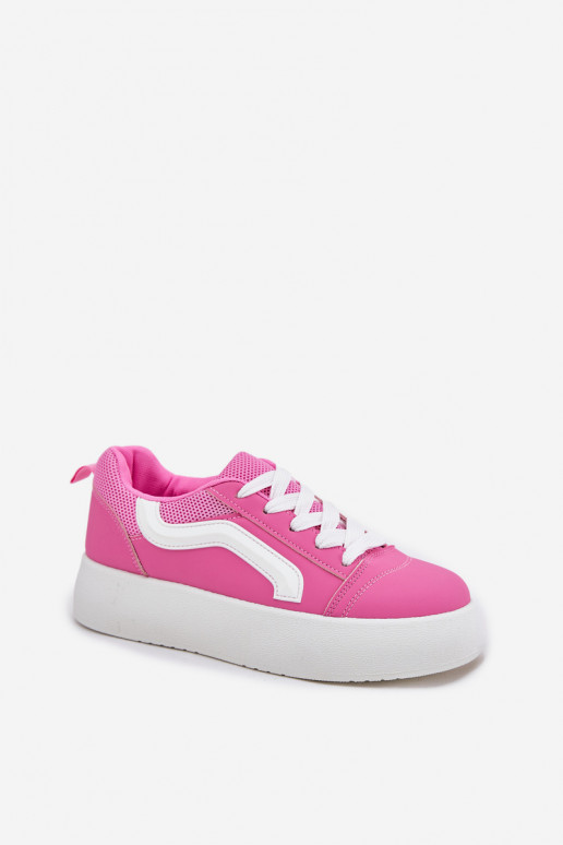 Sneakers model schoenen Dames met platform roze Tellnira