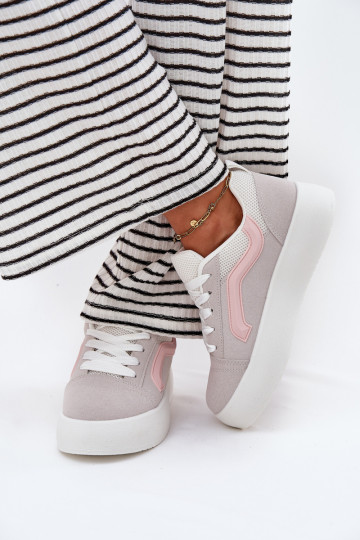 Sneakers model schoenen Dames met platform grijs Tellnira 2