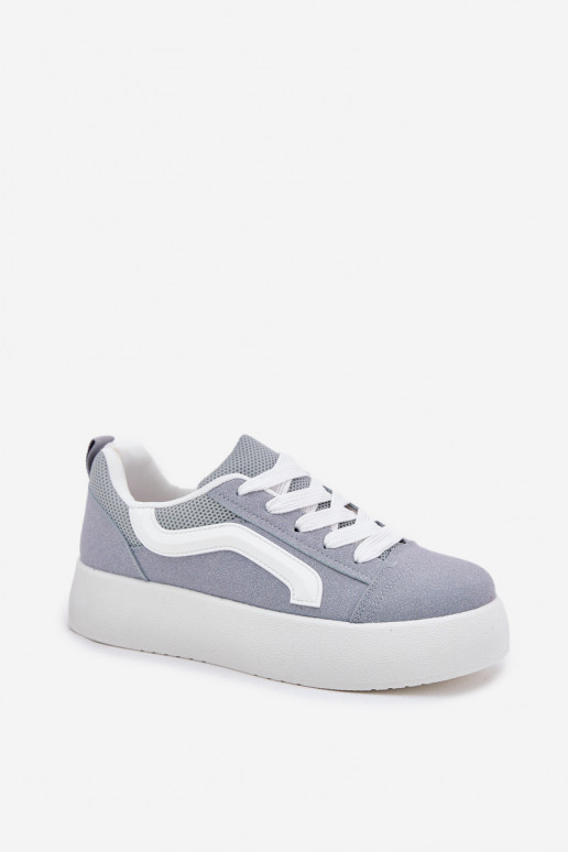 Sneakers model schoenen Dames met platform blauIn Tellnira