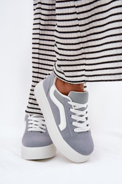 Sneakers model schoenen Dames met platform blauIn Tellnira