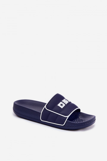 Donkerblauwe mannelijke slippers, Big Star RR174A045