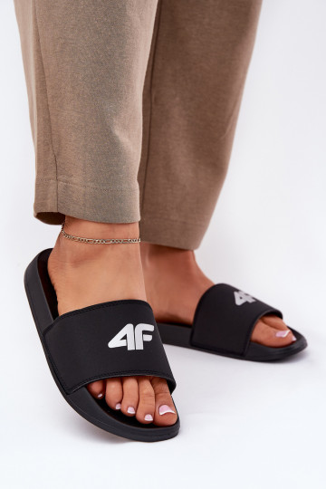 Zwarte vrouwelijke slippers, 4F 4FRMM00FSLIF010-20S