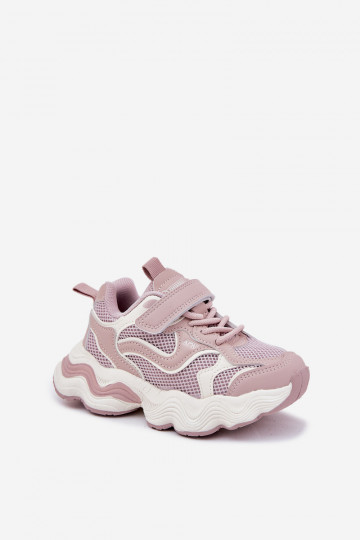 Roze kinder sportieve schoenen op een dikke zool, "Lianees"