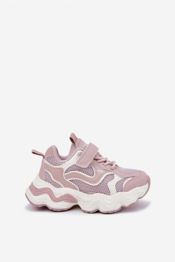 Roze kinder sportieve schoenen op een dikke zool, "Lianees" 2