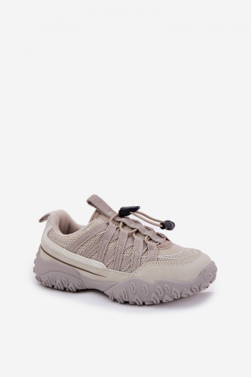 Ivoor kleurige kinder sportieve schoenen met rits, "Įjungtanelita"