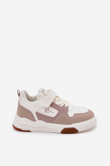 Beige kinder sportieve schoenen, Big Star RR374055 2