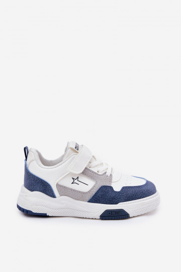 Wit-blauwe kinder sportieve schoenen, Big Star RR374053 2