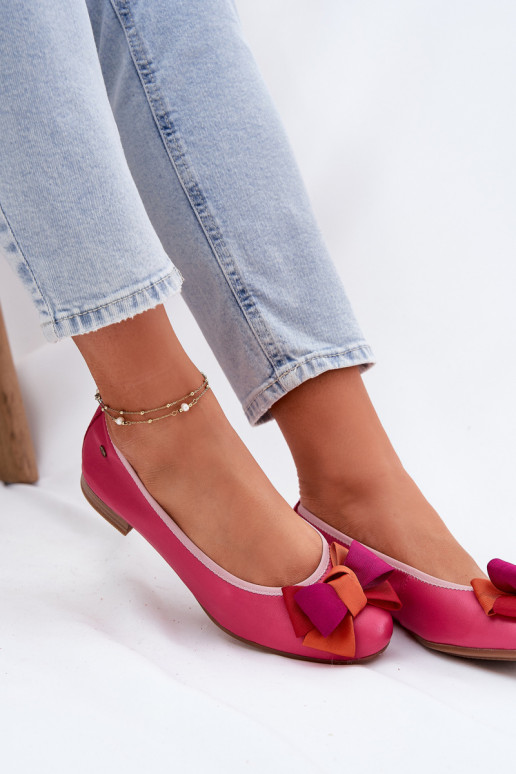 Ballerinas met linten Het heeftciejka P6801-15 roze