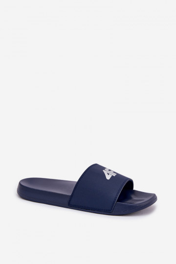 Donkerblauwe heren slippers, 4F 4FRMM00FSLIM011-30S