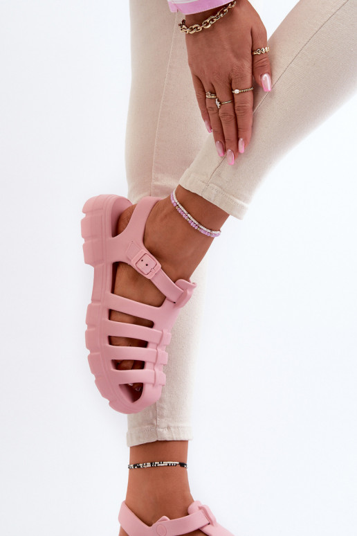 Dames LichtgeInicht pantoffels sandalen roze Gasaria