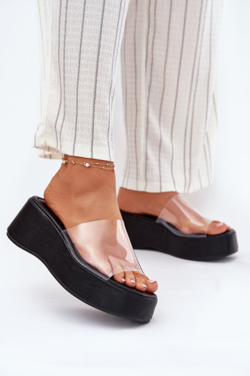 Damespantoffels Z Transparentnym Strepenem Op de INig zInart Meltiana 2