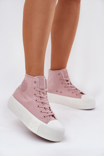 Vrijetijdsschoenen met platform Big Star RR274739 roze