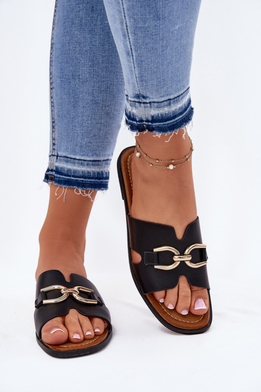 Slippers Dames plat Met sierlijk Detalem zInart Amiresna