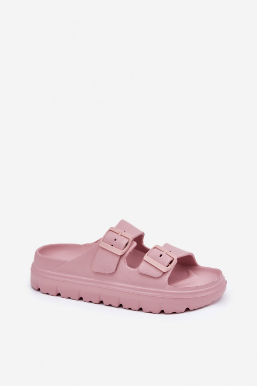 Damesschuimslippers met platform roze Melorea Damesschuimslippers met platform roze Melorea