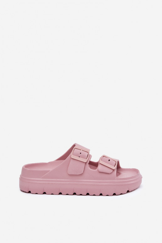 Damesschuimslippers met platform roze Melorea Damesschuimslippers met platform roze Melorea