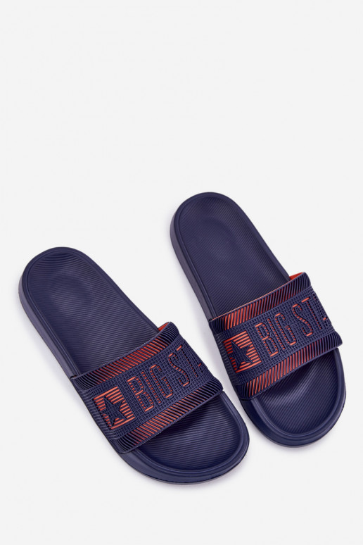 Het heeftnnen Slippers Big Star RR174A052 donkerblauIn