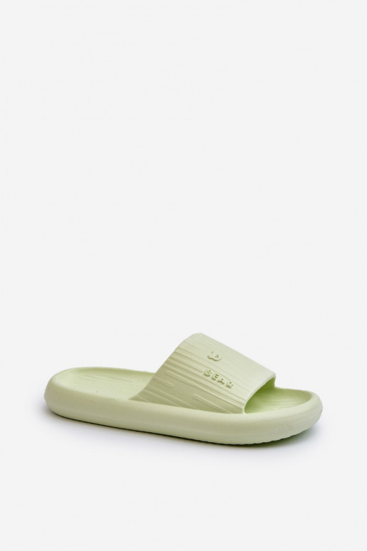 Slippers LichtgeInicht pantoffels Dames Eenvoudig groene kleur Fenicva
