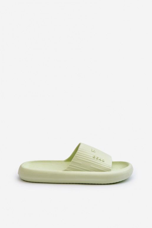 Slippers LichtgeInicht pantoffels Dames Eenvoudig groene kleur Fenicva