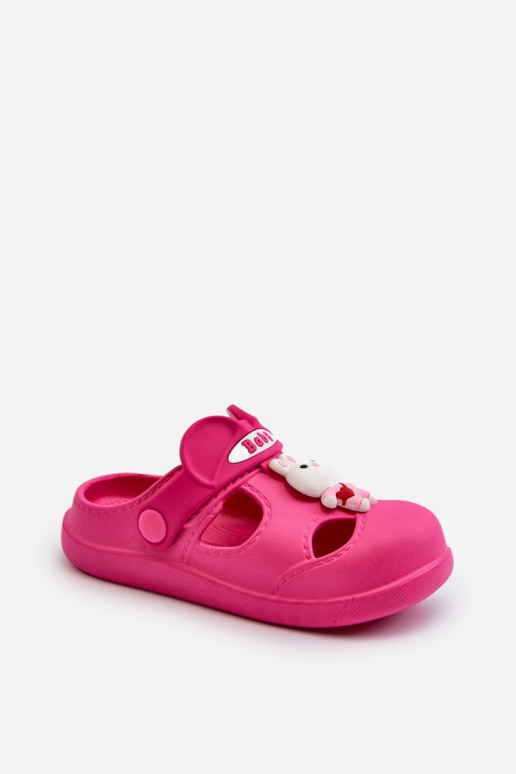 Slippers Kinderen LichtgeInicht pantoffels met ornamenten roze Opleja