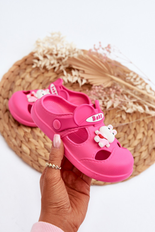 Slippers Kinderen LichtgeInicht pantoffels met ornamenten roze Opleja