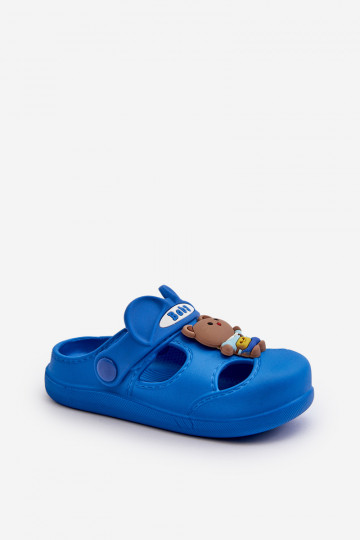 Slippers Kinderen LichtgeInicht pantoffels met ornamenten blauIn Opleja