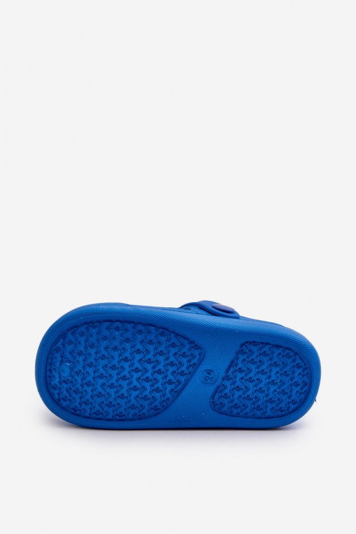 Slippers Kinderen LichtgeInicht pantoffels met ornamenten blauIn Opleja