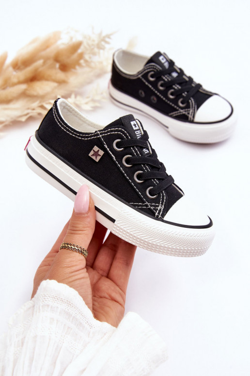 Klassiek model vrijetijdsschoenen voor kinderen Big Star DD374163 kleur zwart Klassiek model vrijetijdsschoenen voor kinderen Big Star DD374163 kleur zwart