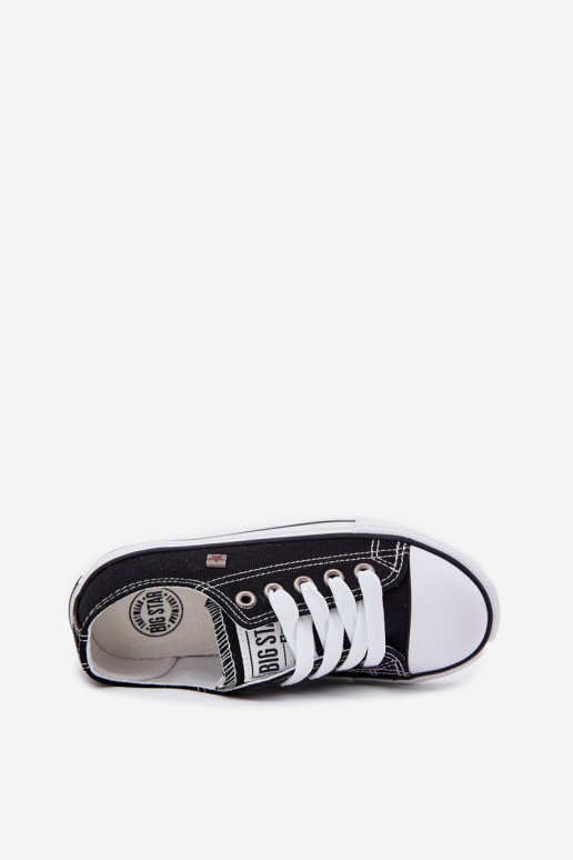 Klassiek model vrijetijdsschoenen voor kinderen Big Star DD374163 kleur zwart Klassiek model vrijetijdsschoenen voor kinderen Big Star DD374163 kleur zwart