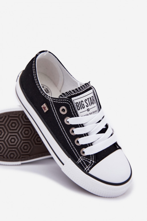 Klassiek model vrijetijdsschoenen voor kinderen Big Star DD374163 kleur zwart Klassiek model vrijetijdsschoenen voor kinderen Big Star DD374163 kleur zwart