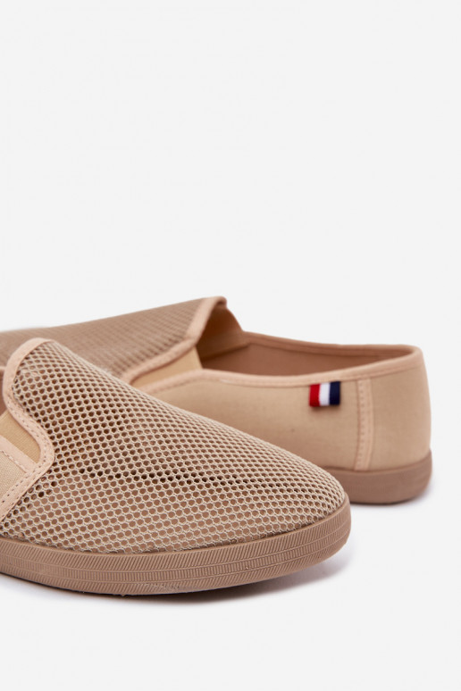 Het heeftnnen met elementen van opengeInerkt Sneakers vrijetijdsschoenen beige Koboru