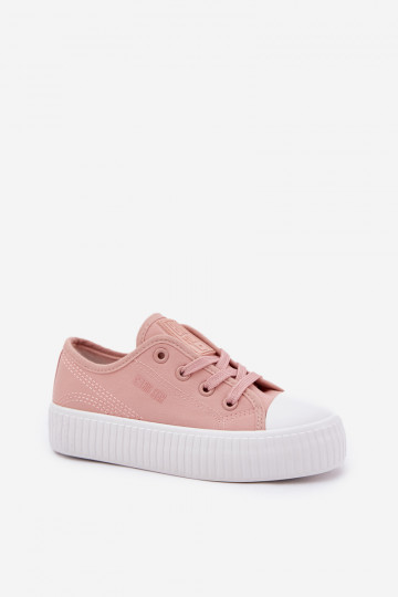 Roze kindersneakers met veters, Big Star RR374011 2