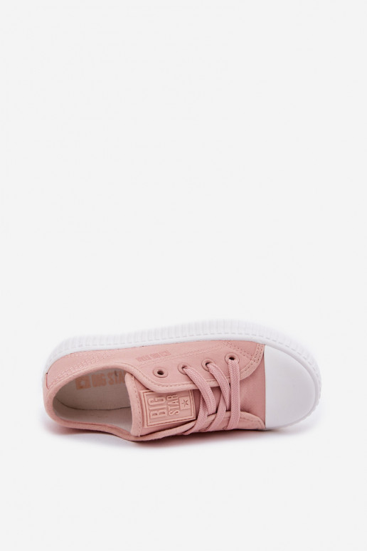 vrijetijdsschoenen Kinderen met veters Big Star RR374011 roze vrijetijdsschoenen Kinderen met veters Big Star RR374011 roze
