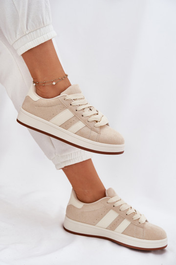 Sneakers model schoenen Dames Z van eco-suèdeu beige Arlenina